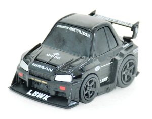 Mini GT Qube Carz Nissan GT-R (R34) LB-ER34 Super Silhouette Skyline Black